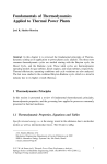 Fundamentals of Thermodynamics Applied to Thermal