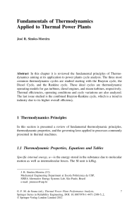 Fundamentals of Thermodynamics Applied to Thermal