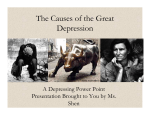 The Causes of the Great Depression Powerpoint