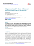 Religion and People`s Choice of Financial Assets