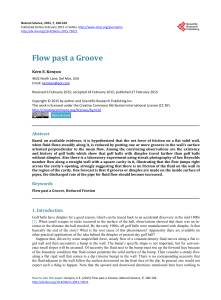 Flow past a Groove - Scientific Research Publishing