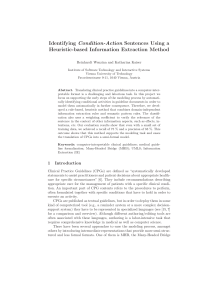 Identifying Condition-Action Sentences Using a Heuristic