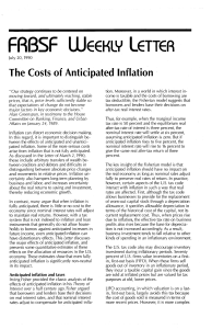The Costs of Anticipated Inflation