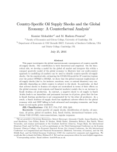 Country-Specific Oil Supply Shocks and the Global Economy: A