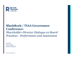 BlackRock / TIAA Governance Conference