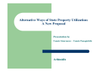 Alternative ways of state property utilisation: some new proposals