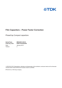 Film Capacitors - Power Factor Correction - MKK440-D-30