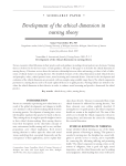 Development of the ethical dimension in nursing theory