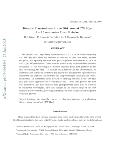 Towards Planetesimals in the Disk around TW Hya: 3.5 centimeter