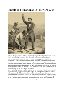Lincoln and Emancipation - Howard Zinn