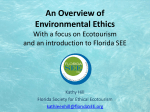 Ethical behaviors in ecotourism - Florida Master Naturalist Program