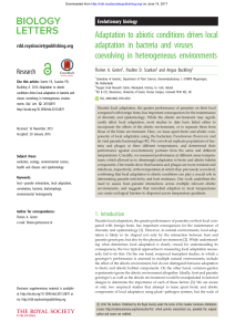 Adaptation to abiotic conditions drives local adaptation in bacteria