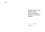 Health aspects of air pollution with particulate matter, ozone an