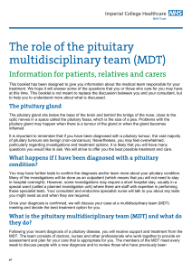 Pituitary multidisciplinary team