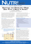 SPOTTING THE PROBLEM—DOES DIET PLAY A ROLE IN ACNE?