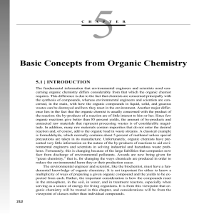 Basic Concepts from Organic Chemistry