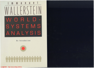 World-systems analysis - University of Warwick