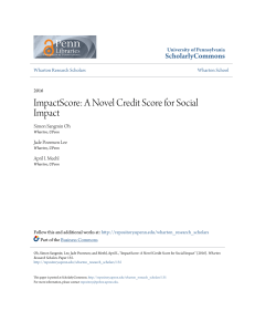 ImpactScore: A Novel Credit Score for Social Impact