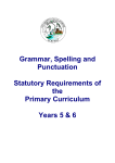 Grammar Punctuation Spelling years 5 and 6