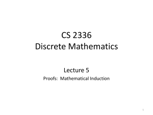 CS 2336 Discrete Mathematics
