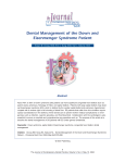 Dental Management of the Down and