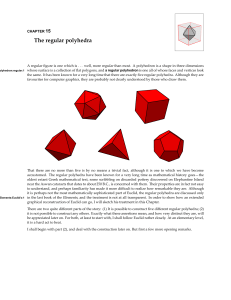 The regular polyhedra