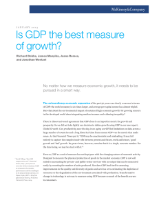 Is GDP the best measure of growth?