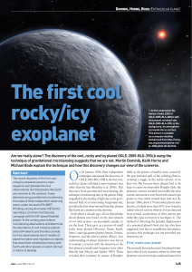 The first cool rocky/icy exoplanet