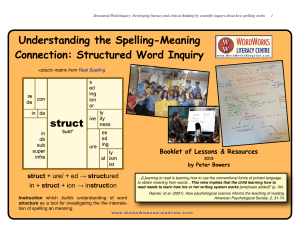 Structured Word Inquiry