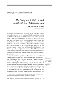 The `Wayward Sisters` - National Humanities Institute