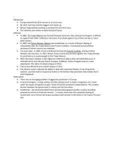 WWI notes from powerpoint - Westgate Mennonite Collegiate