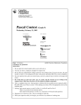 2005 Pascal Contest - CEMC