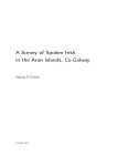 A Survey of Spoken Irish in the Aran Islands, Co.Galway