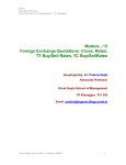Module - 13 Foreign Exchange Quotations