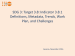 SDG 3: Target 3.8: Indicator 3.8.1 Definitions, Metadata