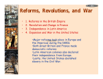 Reforms, Revolutions, and War