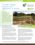 Climate change, poverty and adaptation in Bolivia