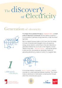 Generation of electricity