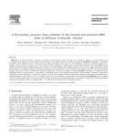 Left coronary pressure–flow relations of the beating and arrested