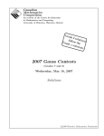 2007 Gauss Contests - CEMC