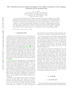 The Coulomb-interaction-induced breaking of the Aufbau principle