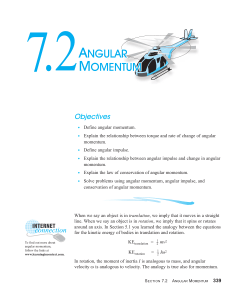 7.2 Angular Momentum