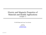 Electric and Magnetic Properties of Materials