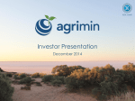 18 Dec - Agrimin Limited