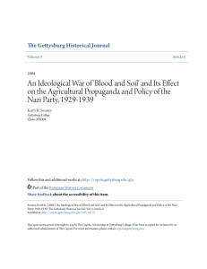 An Ideological War of `Blood and Soil` and Its Effect
