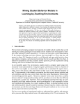 Mining Student Behavior Models in Learning-by