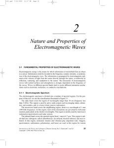 Nature and Properties of Electromagnetic Waves