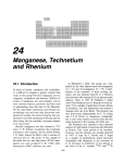 Manganese, Technetium and Rhenium