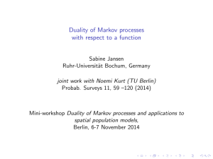 Duality of Markov processes with respect to a function