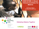 DDD107498: A novel clinical candidate for malaria